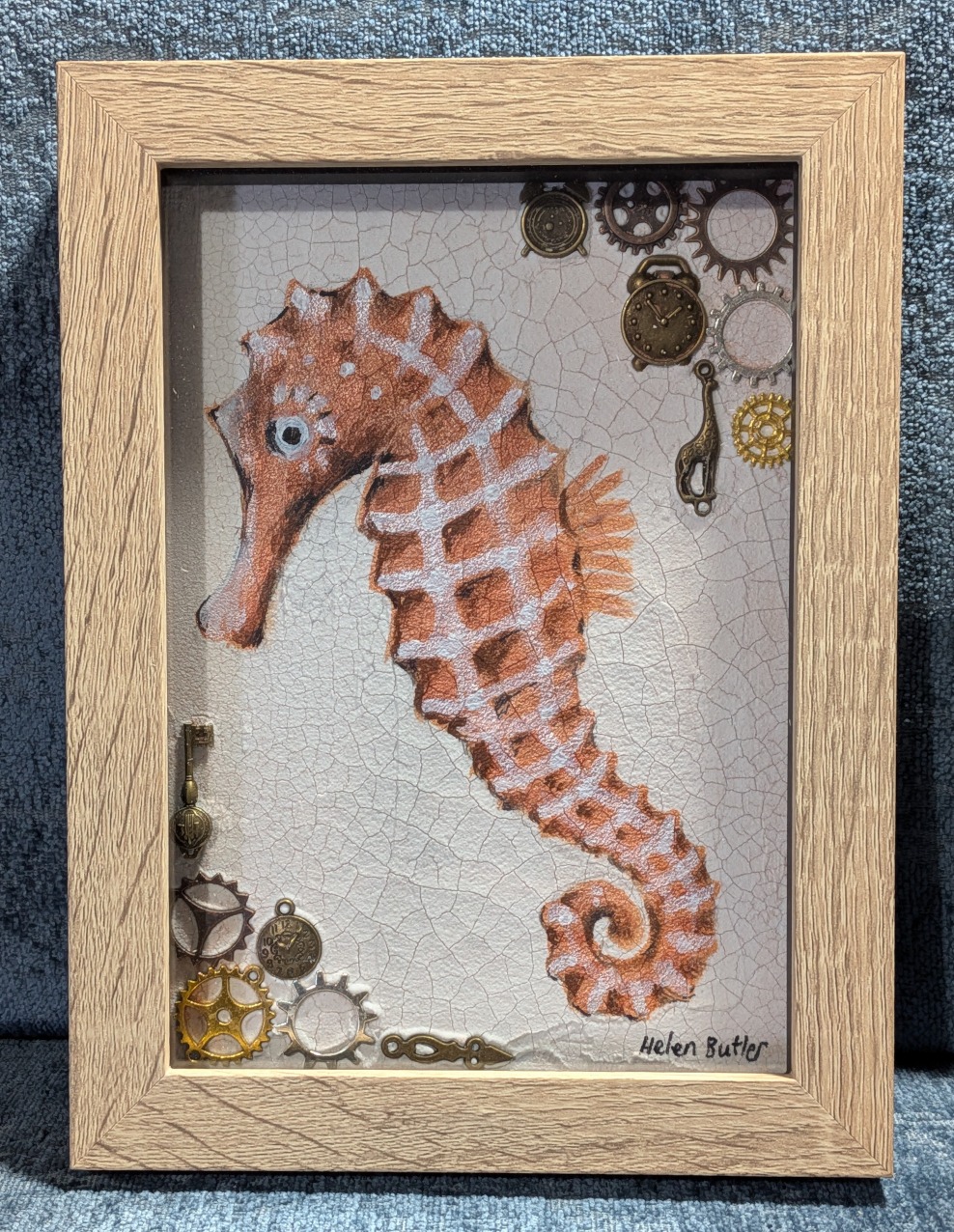 Mixed Media Seahorse